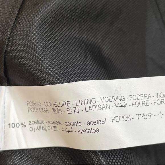 ZARA Tailored Black Coat Minimal Button Front Size M (Fits Small) - Picture 8 of 8